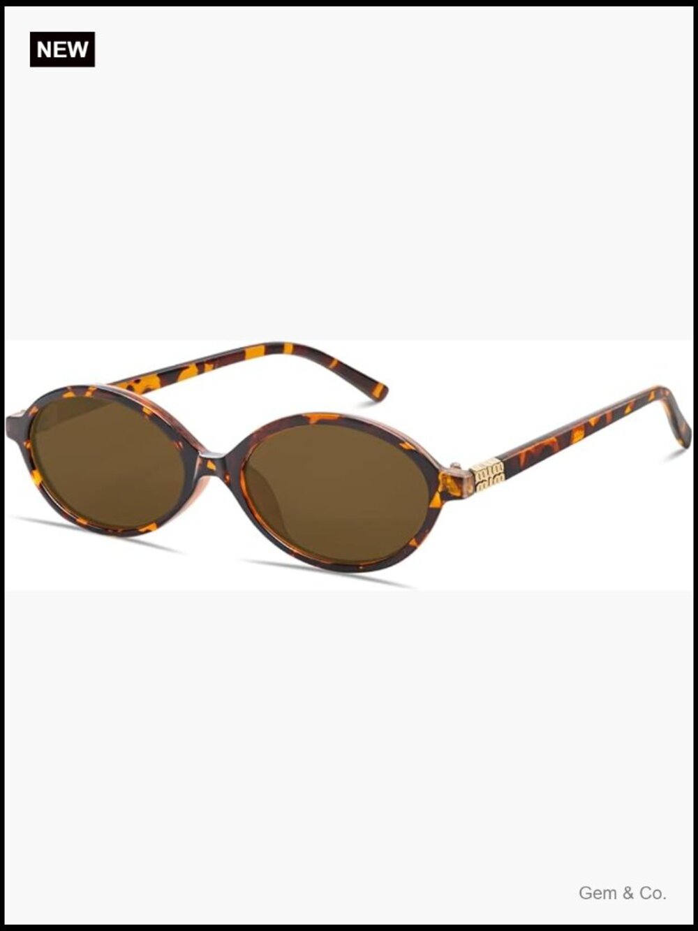 Retro Oval Sunglasses for Women Men Small 90s Style UV Protection Trendy Shades